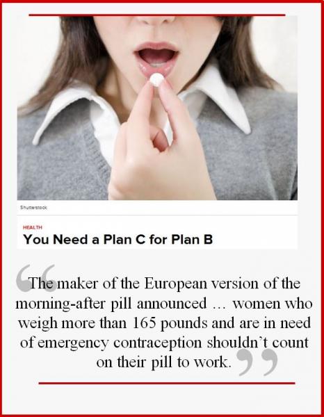 plan b weight emergency contraception 165 pounds