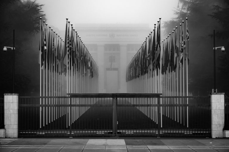 United Nations Closed Gate Geneva Switzerland