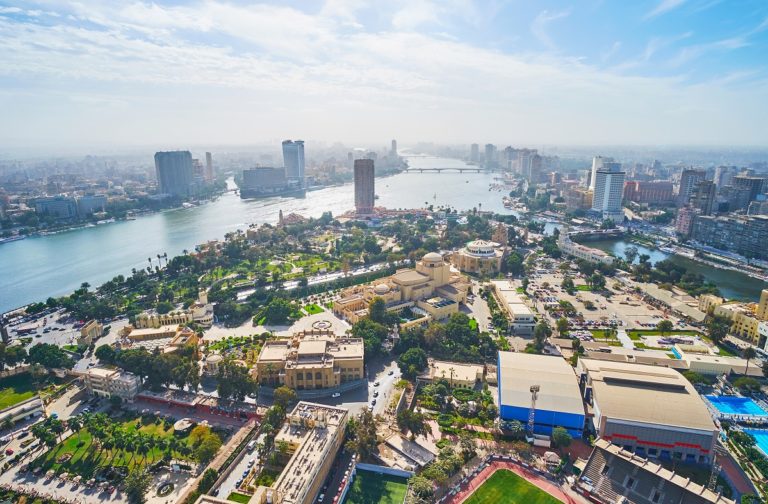 City skyline of Cairo, Egypt.