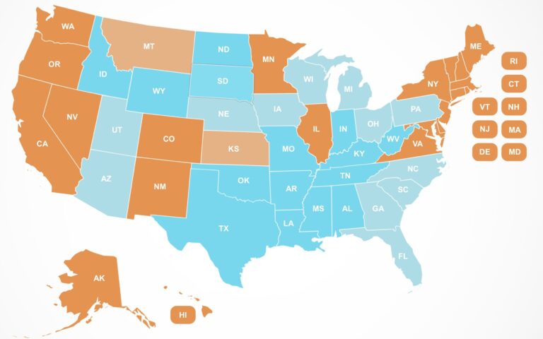 Abortion by State Map