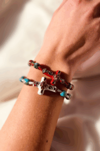 Thank you for your Annual Monthly Donation! 12 Cloisonne Rosary Bracelet