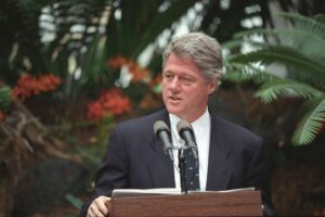 Weekly Briefing 2 president bill clinton delivers remarks at an earth day event at the us botanic 5d83da